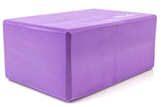 Bintiva Eco Yoga Blocks, Large 9"x6"x4", Dense Bricks for All Yoga Positions - Purple