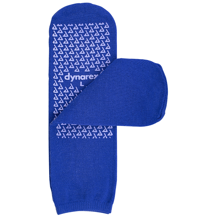 Slipper Socks, Large, Dark Blue - 1 pair per Box/48 boxes per Case
