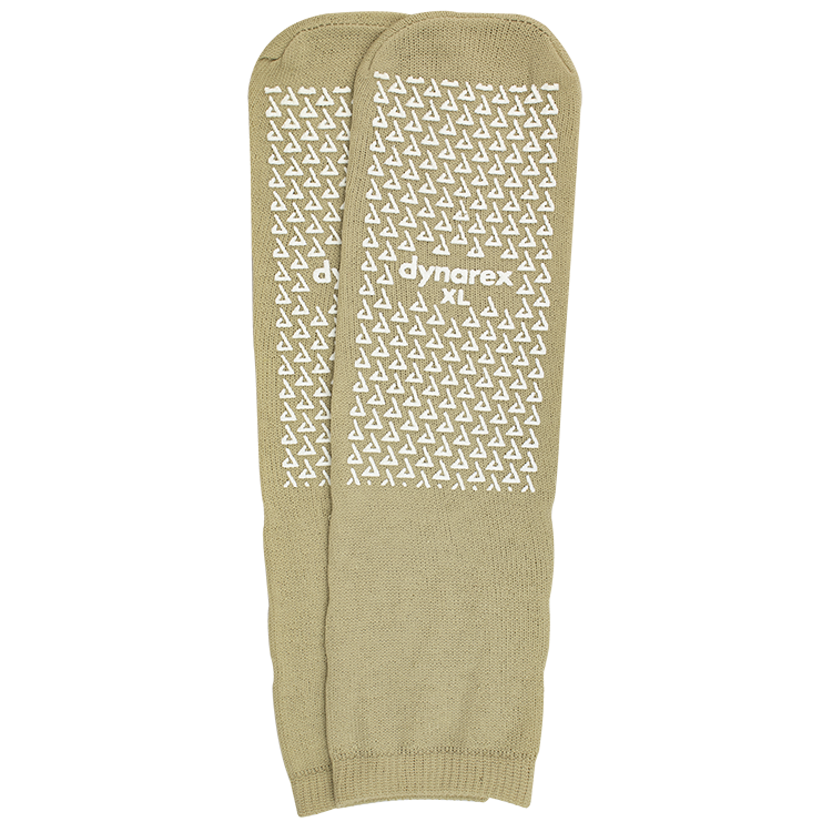 Slipper Socks, X-Large, Beige - 1 pair per Box/48 boxes per Case