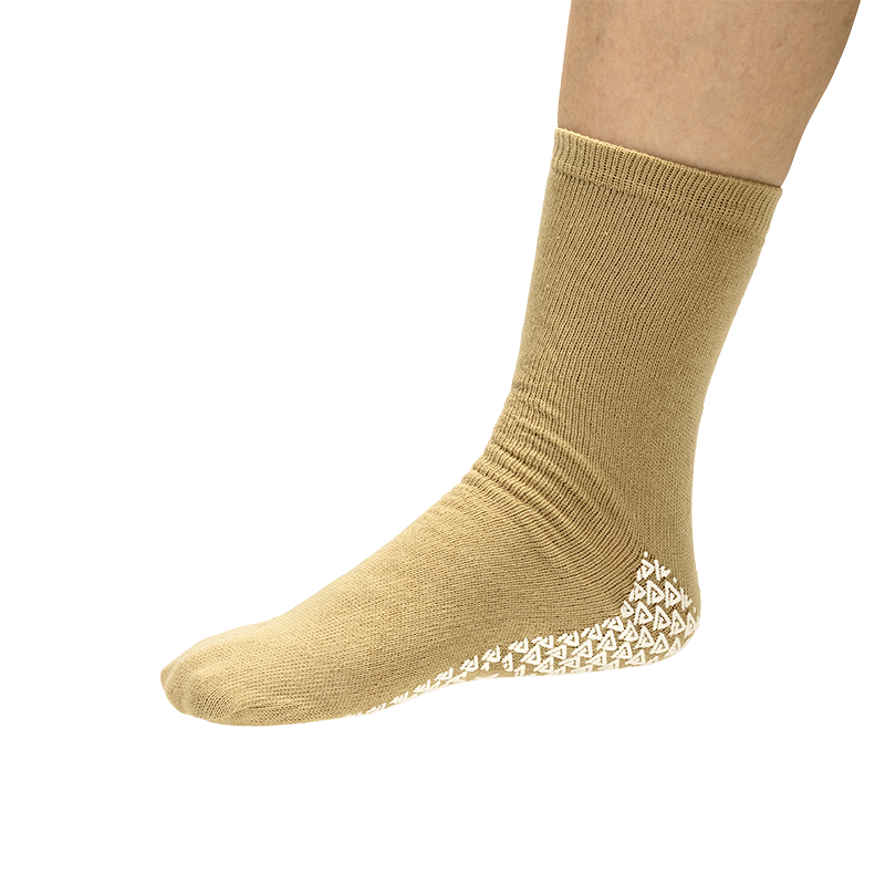 Slipper Socks, X-Large, Beige - 1 pair per Box/48 boxes per Case