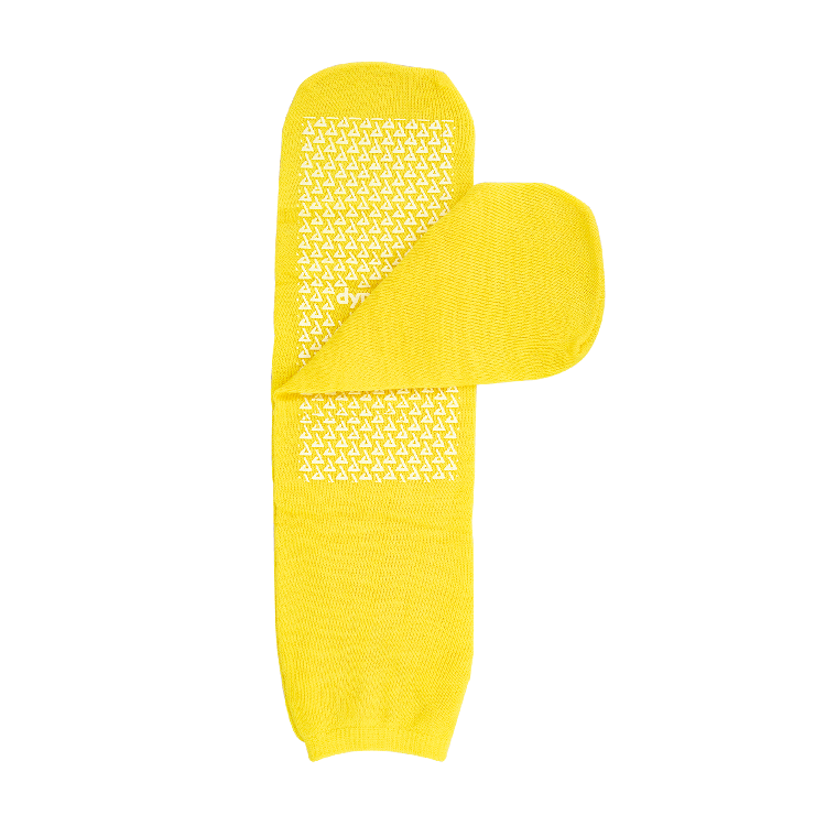 Slipper Socks, 4XL, Yellow - 1 pair per Box/48 boxes per Case