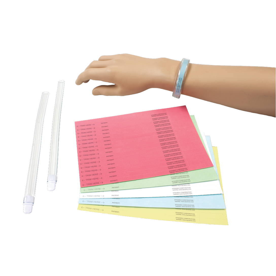 ID Bands, Clear Band w/Color Card Insert - 50 pcs per Box/5 Boxes per Case