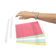 ID Bands, Clear Band w/Color Card Insert - 50 pcs per Box/5 Boxes per Case
