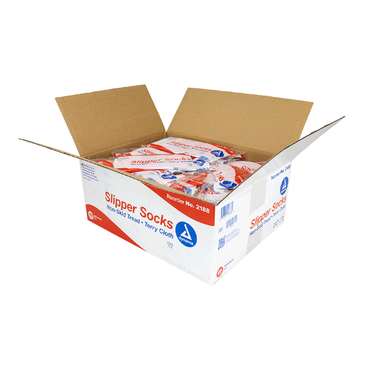 Universal Slipper Socks, Red - 1 pair per Box/48 boxes per Case