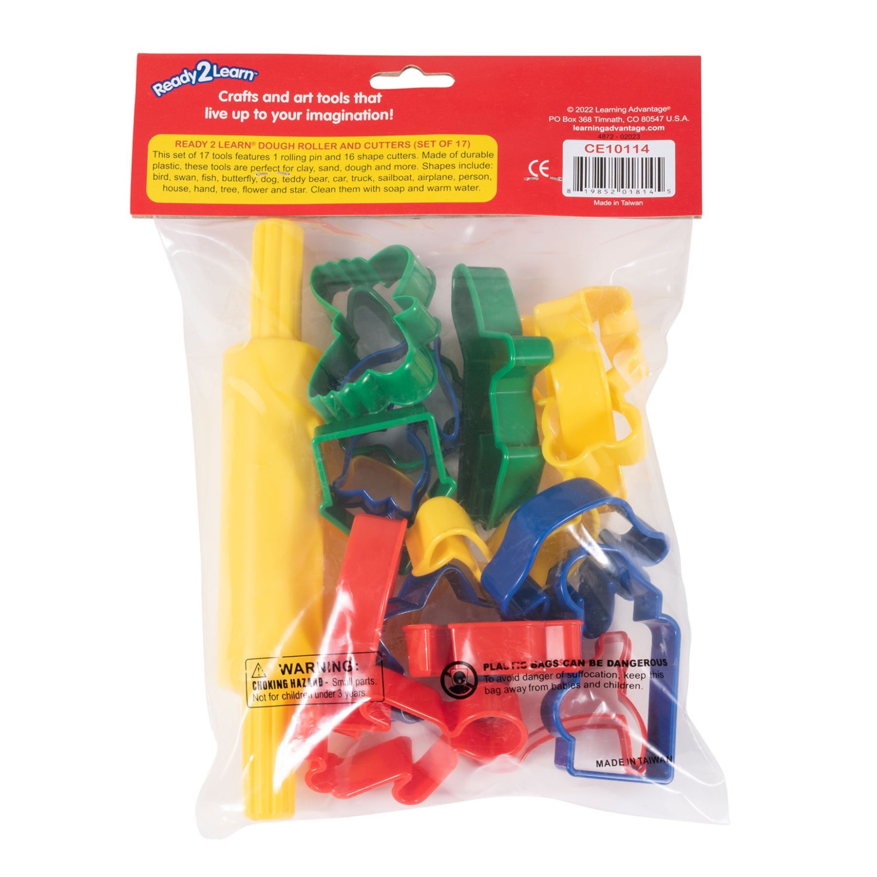 Dough Roller & Cutters - Set of 17