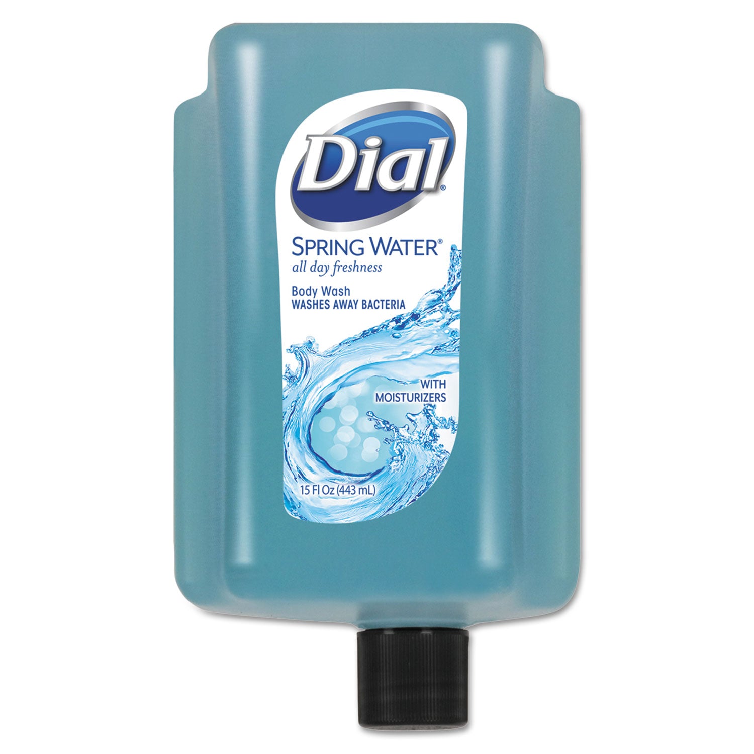Spring Water Scent - 15 fl oz - Bottle Dispenser - Body - Moisturizing - Blue - Residue-free - 1 Each