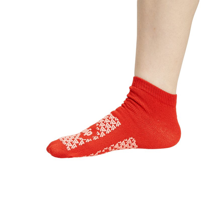 Double Sided Slipper Socks, Small, Red - 1 pair per Box/48 boxes per Case