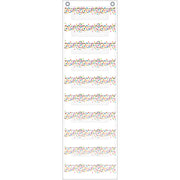Confetti 10 Pocket File Storage Pocket Chart (14" x 58")