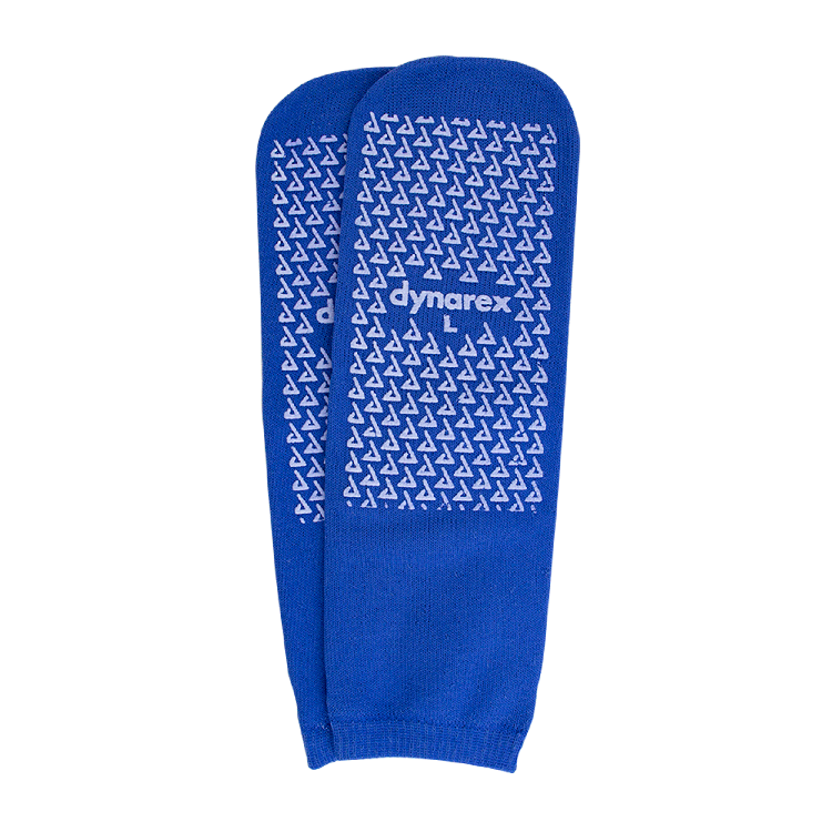 Double Sided Slipper Socks, Large, Dark Blue - 1 pair per Box/48 boxes per Case