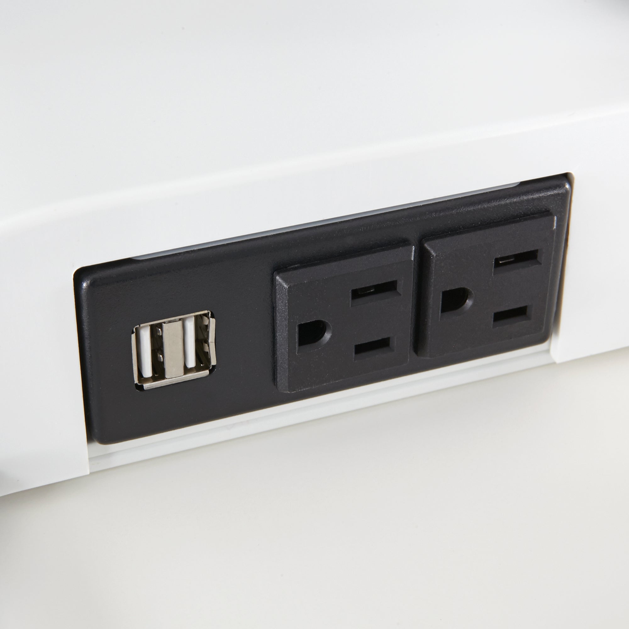 Elec Dsktop Sit/Stand Dual Wht