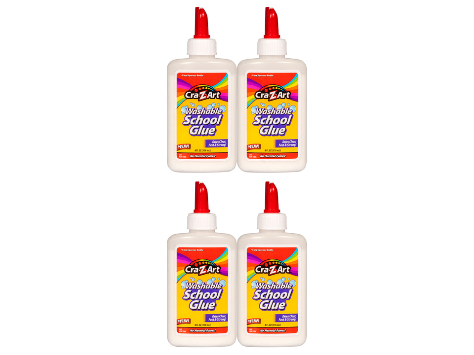 Cra-Z-Art Washable School Glue  4oz White  Assembled Product Weight 0.4lb