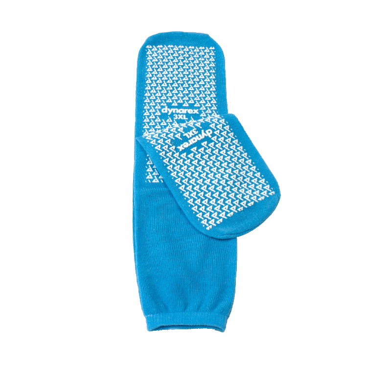 Double Sided Slipper Socks, 3 XL, Light Blue, - 1 pair per Box/48 boxes per Case