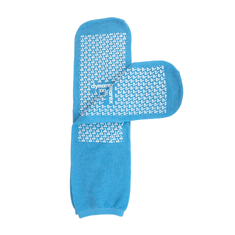 Double Sided Slipper Socks, 3 XL, Light Blue, - 1 pair per Box/48 boxes per Case