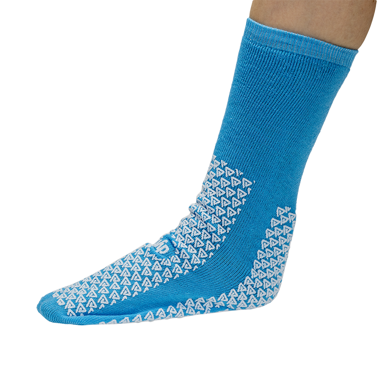 Double Sided Slipper Socks, 3 XL, Light Blue, - 1 pair per Box/48 boxes per Case