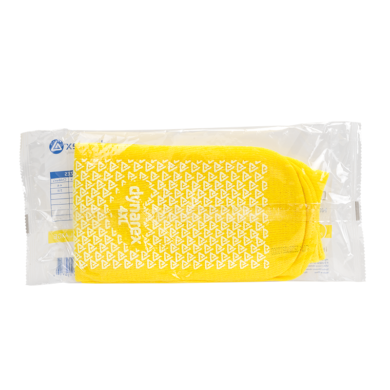 Double Sided Slipper Socks, 4XL, Yellow - 1 pair per Box/48 boxes per Case