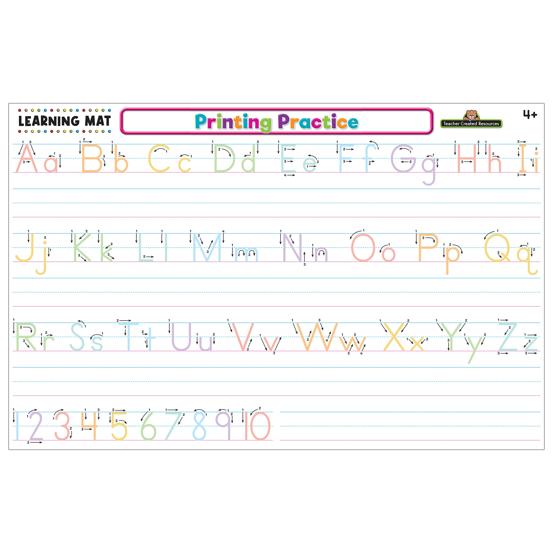 Printing Practice Learning Mat