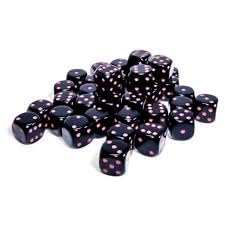Chessex Dice: Opaque 12mm D6 (36)