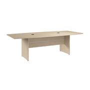 Bush Business Furniture 96-inch Office Conference Table with Wood Base in Natural Elm - 95.19" Width x 42" Depth x 28.65" Height