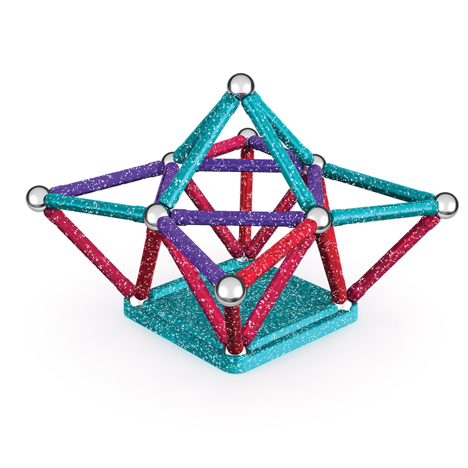 Geomag™ Glitter Magnetic Panels Building Set, 60 Pieces