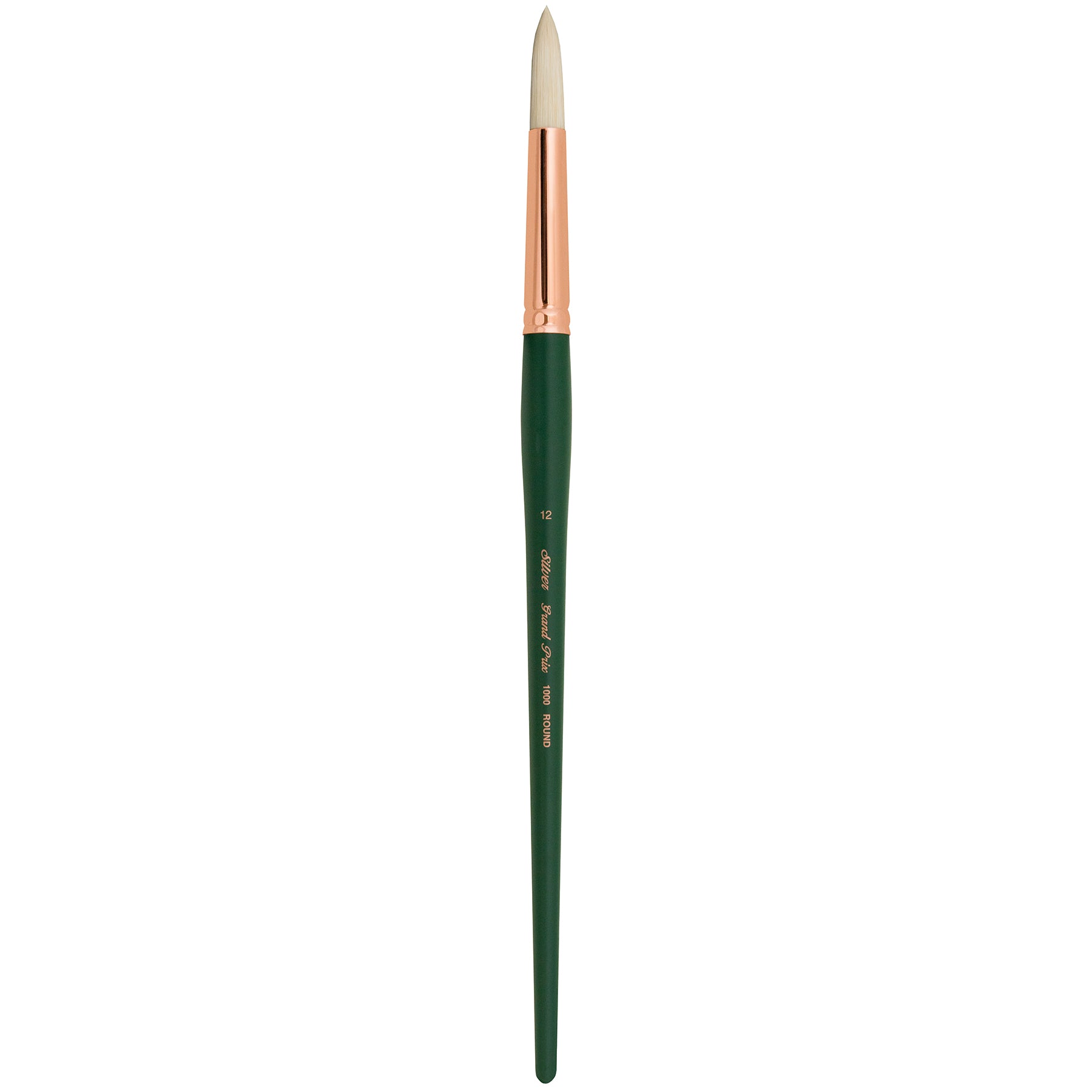 Grand Prix Brush, Round, Long Handle, Size 12