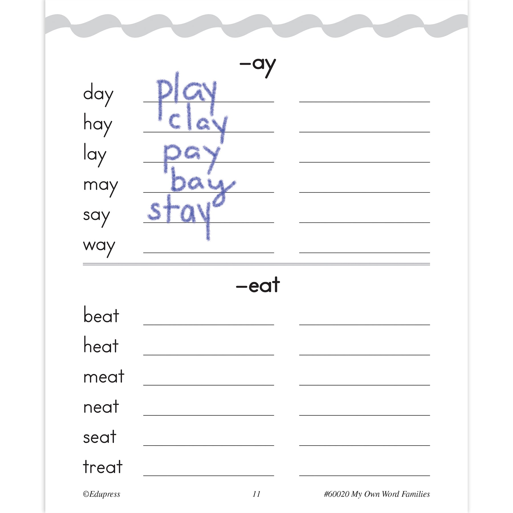 My Own Books: My Word Families Book, 10 Pack