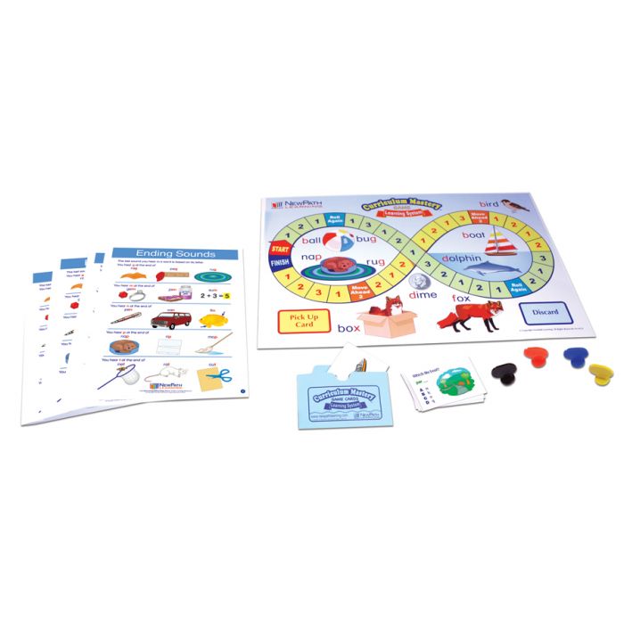 Ending Sounds  Learning Center Game - Grades 1 - 2