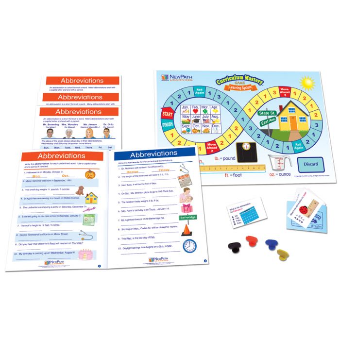 Abbreviations  Learning Center Game - Grades 1 - 2