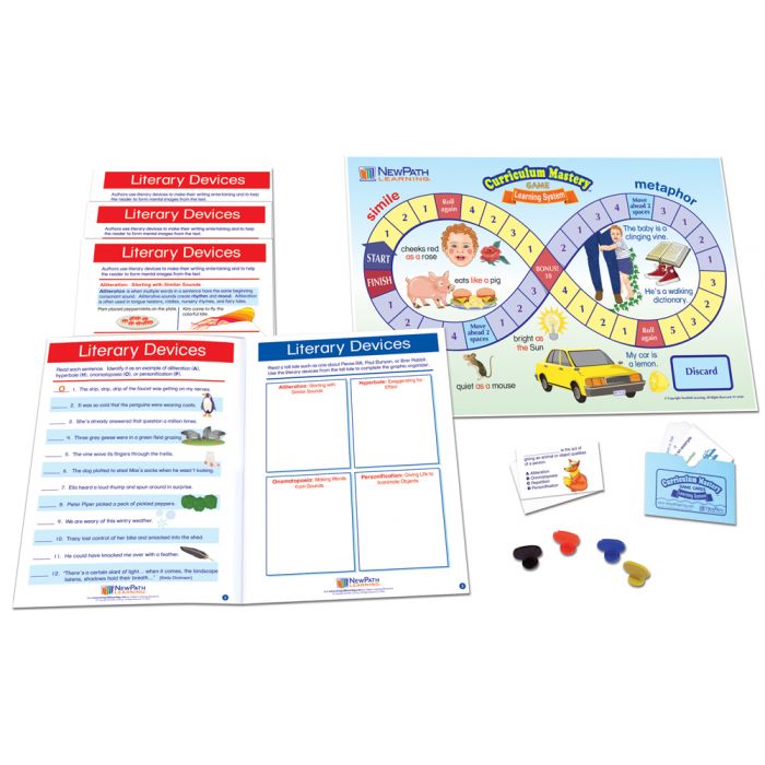 Literary Devices  Learning Center Game - Grades 3 - 5