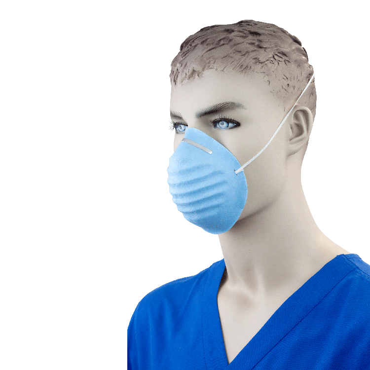 Molded Face Mask, Blue - 50 pcs per Box/20 Boxes per Case