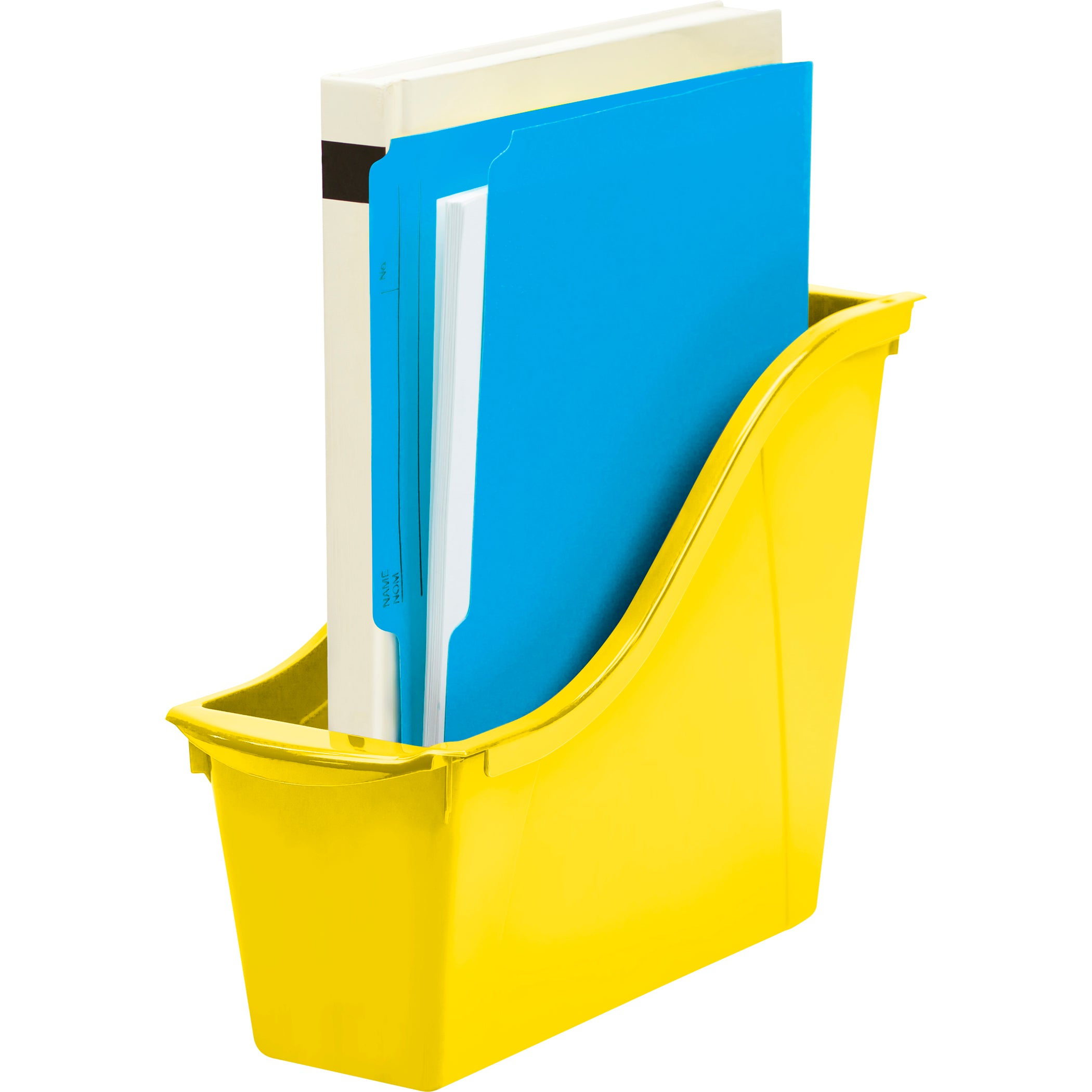 Small Book Bin, Yellow