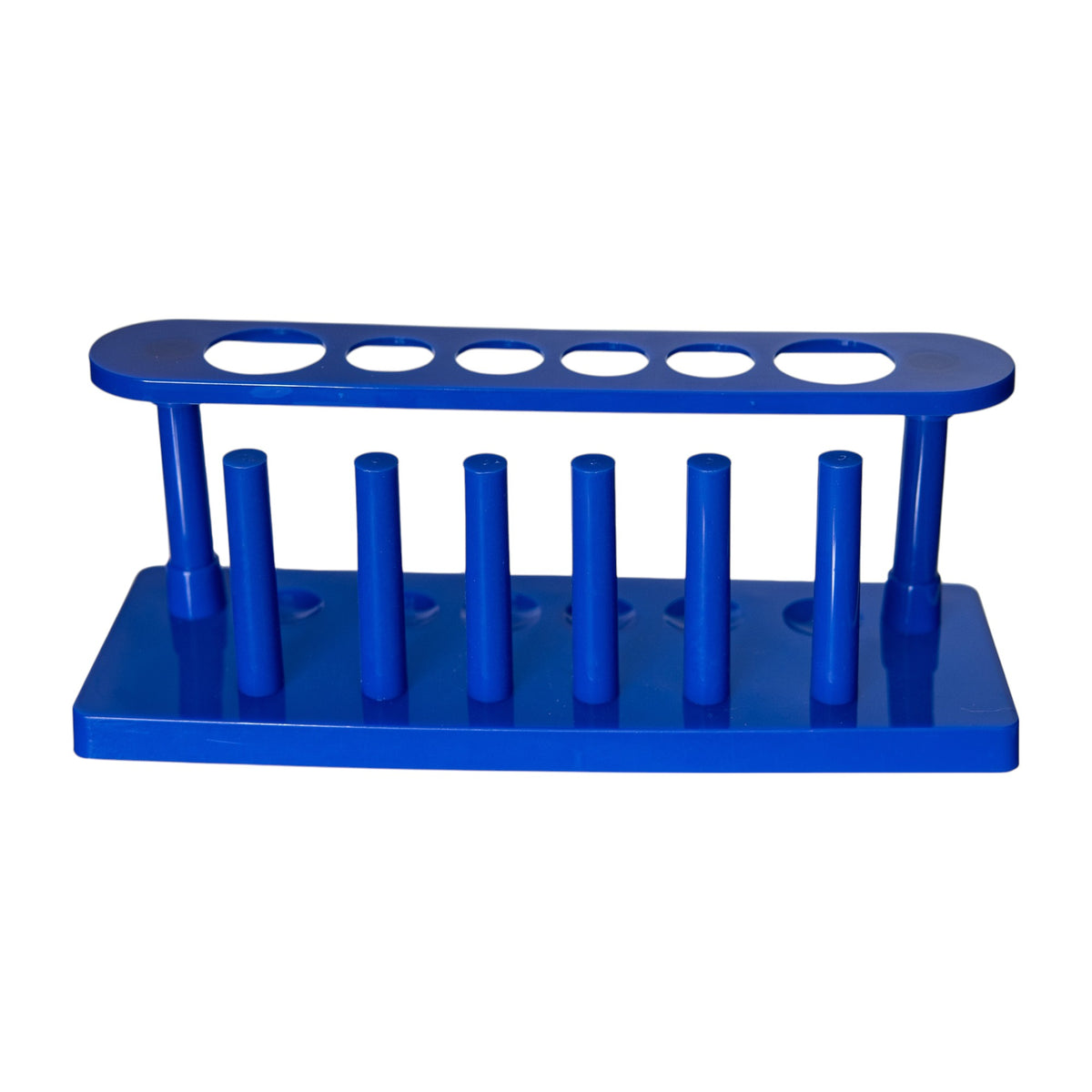 Test Tube Racks with Drying Pins, Plastic, 6 to 25mm Tubes, Pack of 10