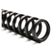 Proclick Easy Edit Spines, 1/2" Diameter, 85 Sheet Capacity, Black, 25/pack