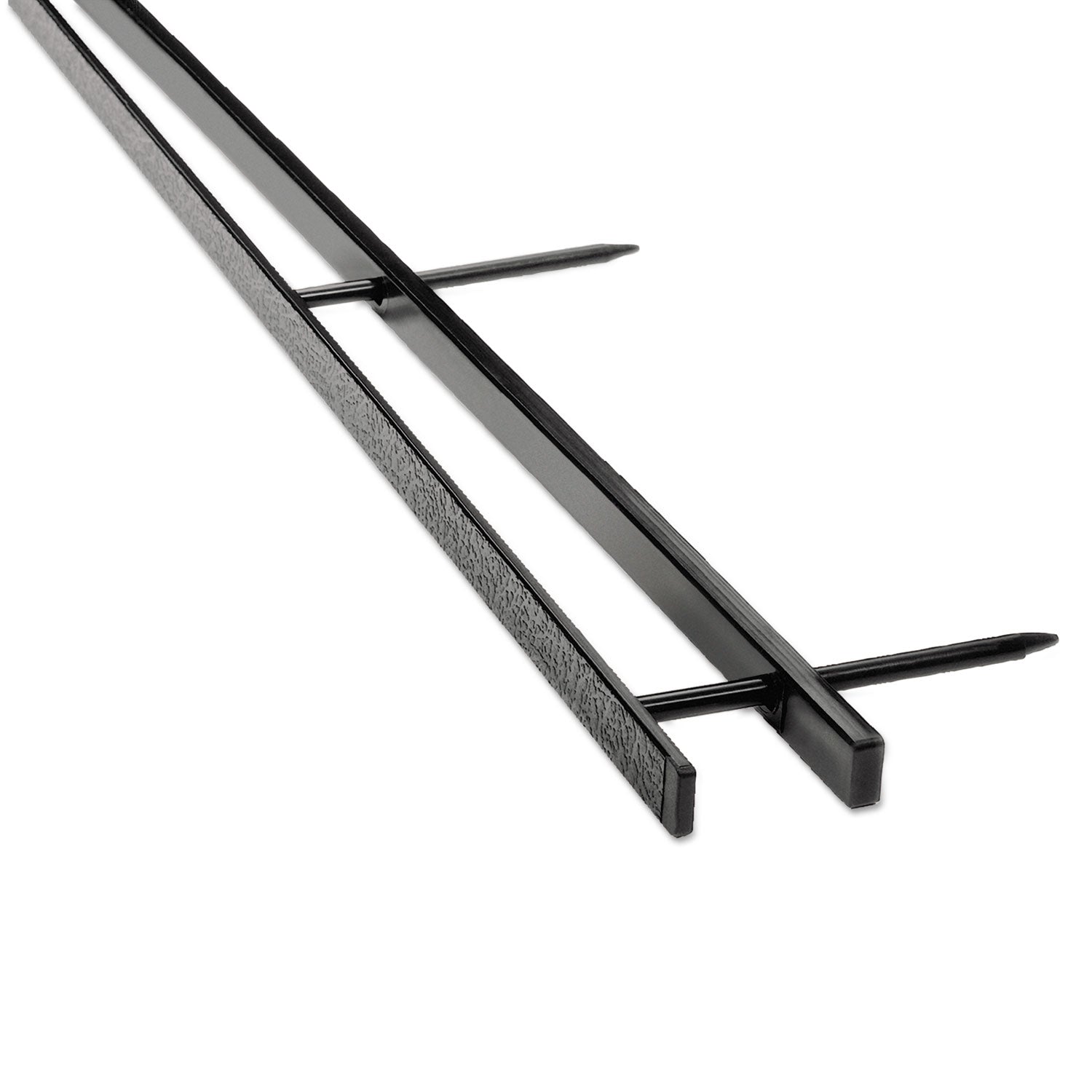 2" Maximum Capacity - 200 x Sheet Capacity - Black - Plastic - 25 / Pack