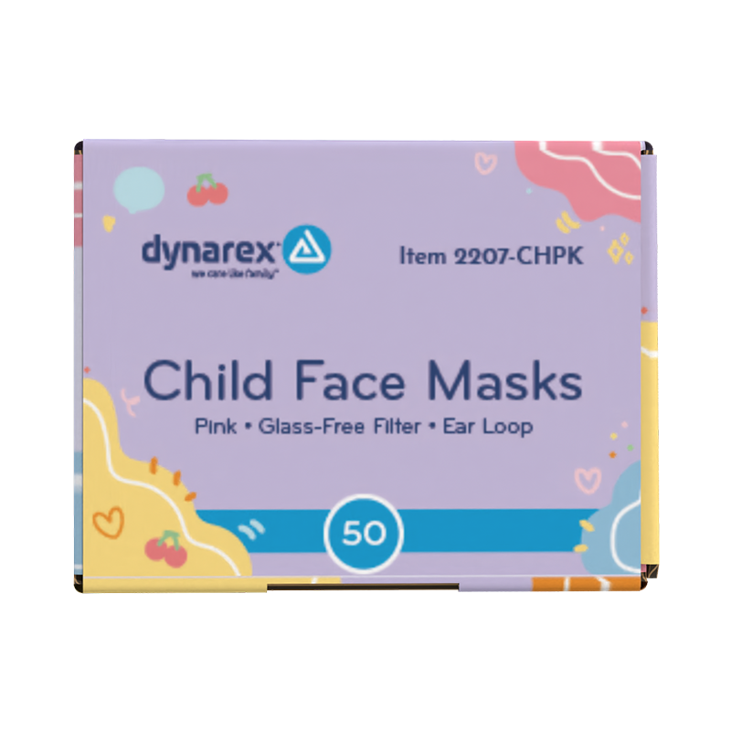 Child Face Mask, Pink - 50 pcs per Box/12 boxes per Case