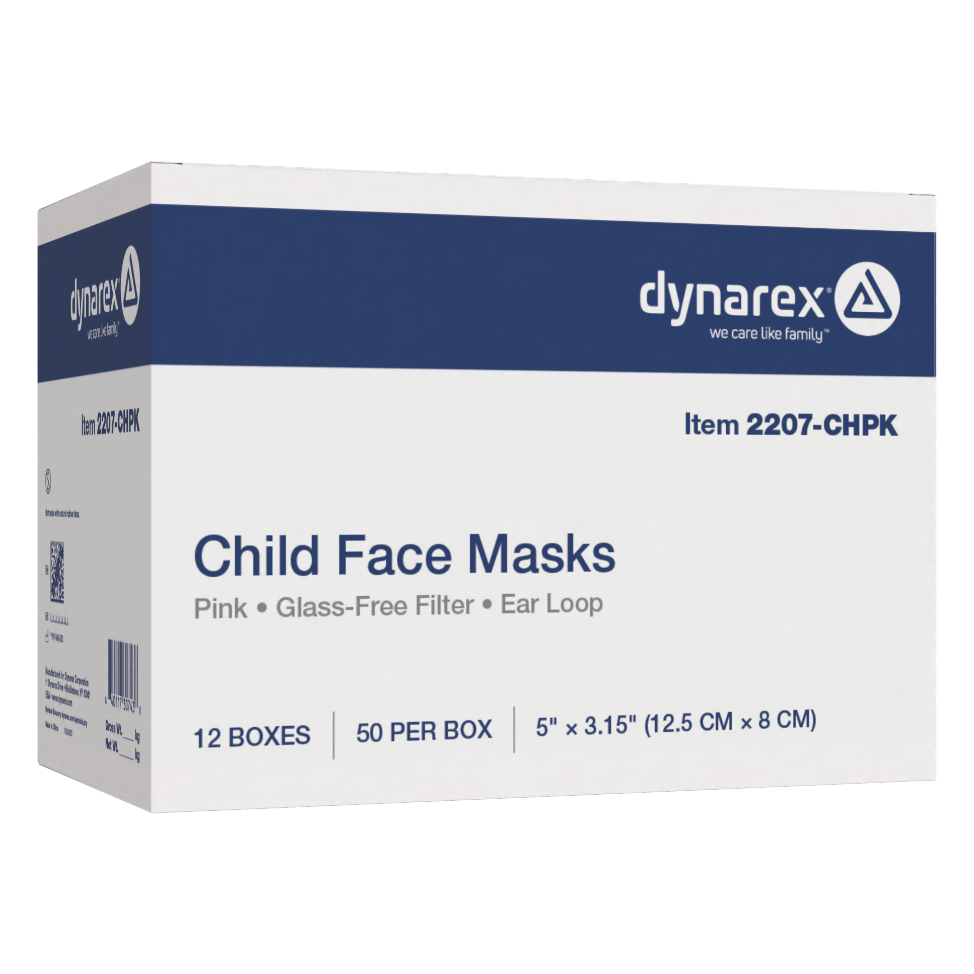 Child Face Mask, Pink - 50 pcs per Box/12 boxes per Case