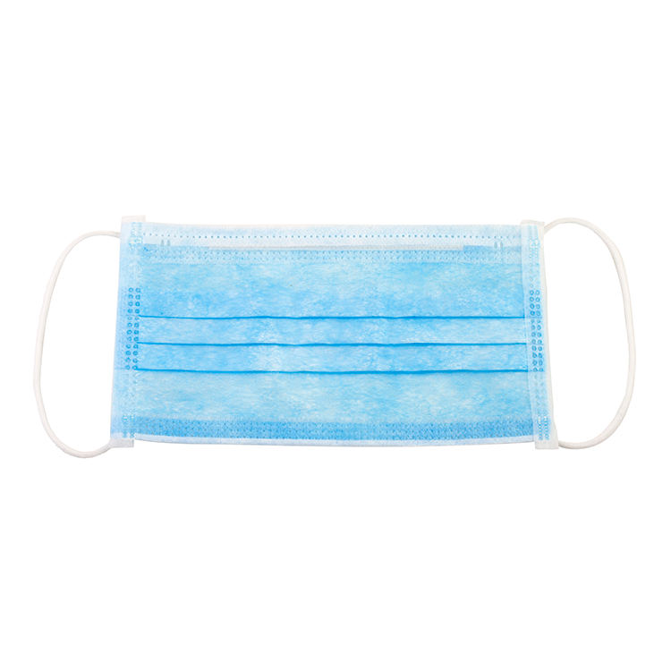 Youth Face Mask w/ Ear Loop, Blue - 50 pcs per Box/12 boxes per Case