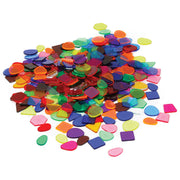 Transparent Irregular Shapes Large, Set of 300