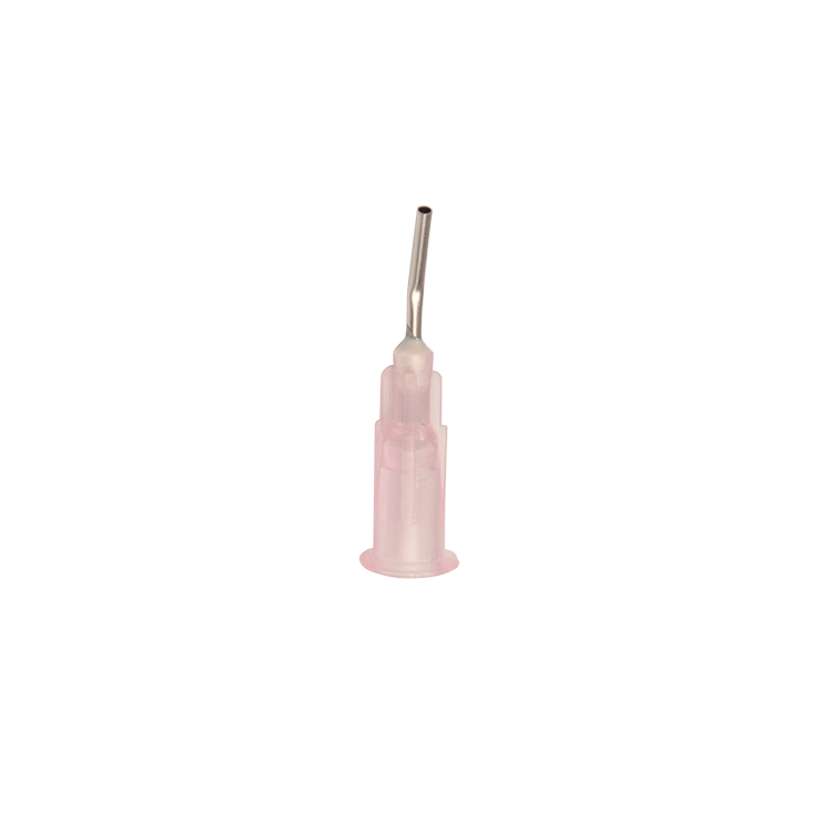 Pre Bent Flow Tips, 18G , Liner Tips, Pink - 100 pcs per Box/25 boxes per Case