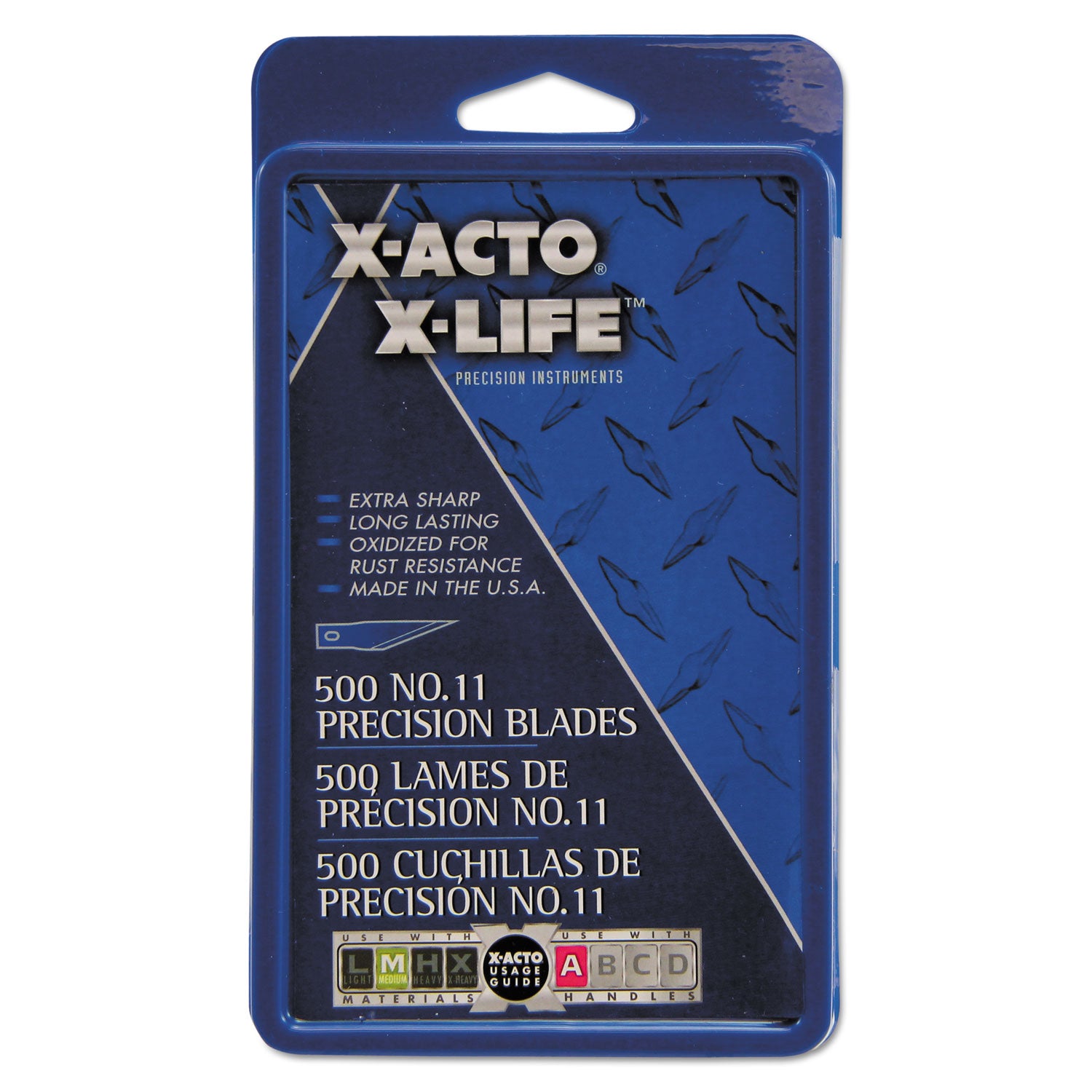 #11 - Durable, Rust Resistant - Carbon Steel - Silver - 500 / Box