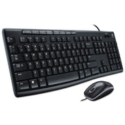 Logitech MK200 Media Corded Keyboard and Mouse Combo