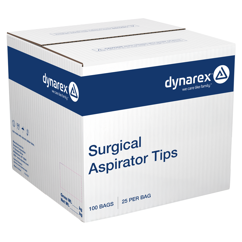 Surgical Aspirator Tip, 1/8", White - 100 pcs per Box/25 boxes per Case