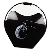 Replacement Lid Dispenser Door For L2200c, 5" Dia, Black