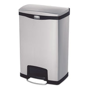 13 gal Capacity - 28.7" Height x 13.7" Width - Stainless Steel, Poly - Black - 1 Each