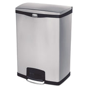 24 gal Capacity - 31.8" Height x 16.2" Width - Poly, Stainless Steel - Black - 1 Each