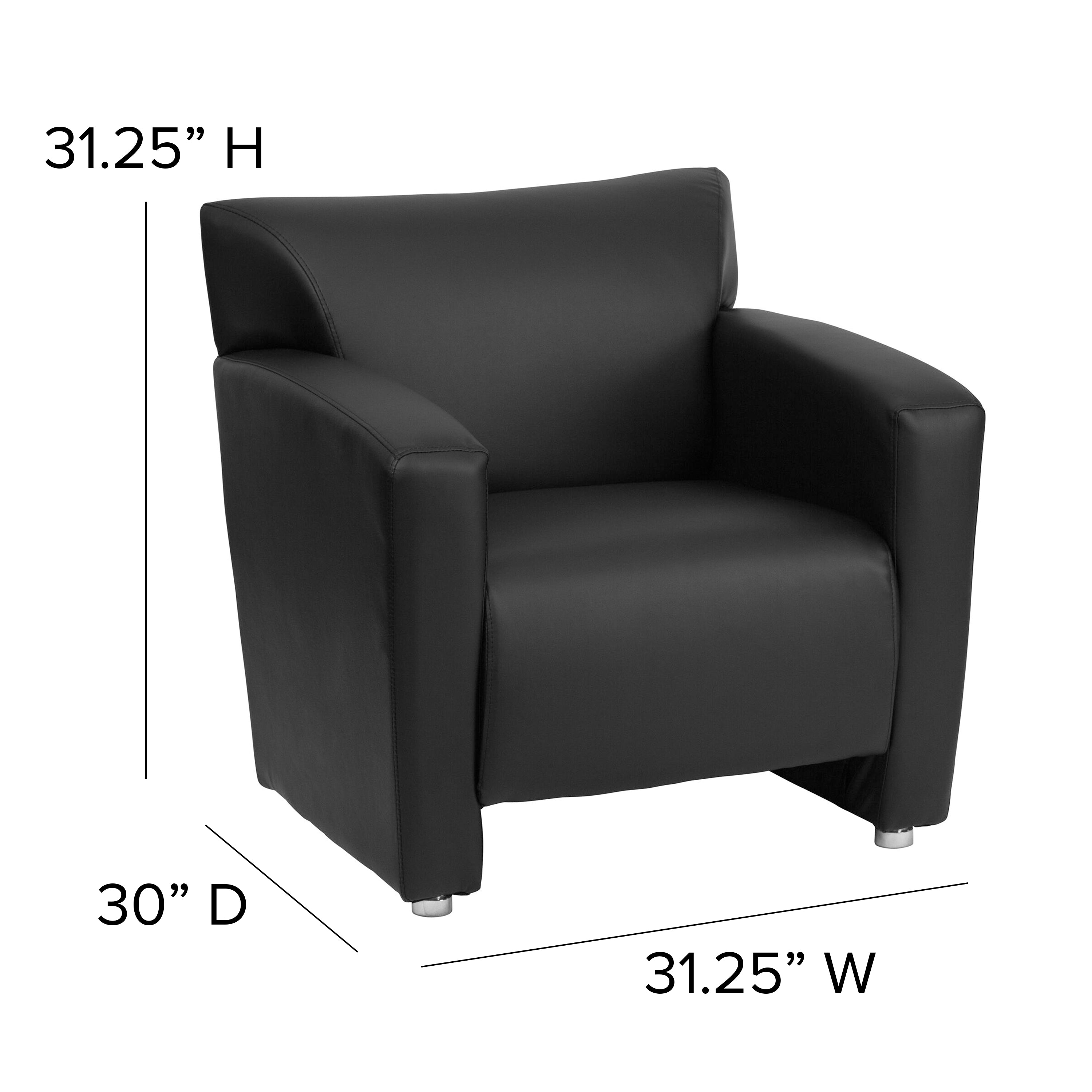 HERCULES Majesty Series Black LeatherSoft Chair