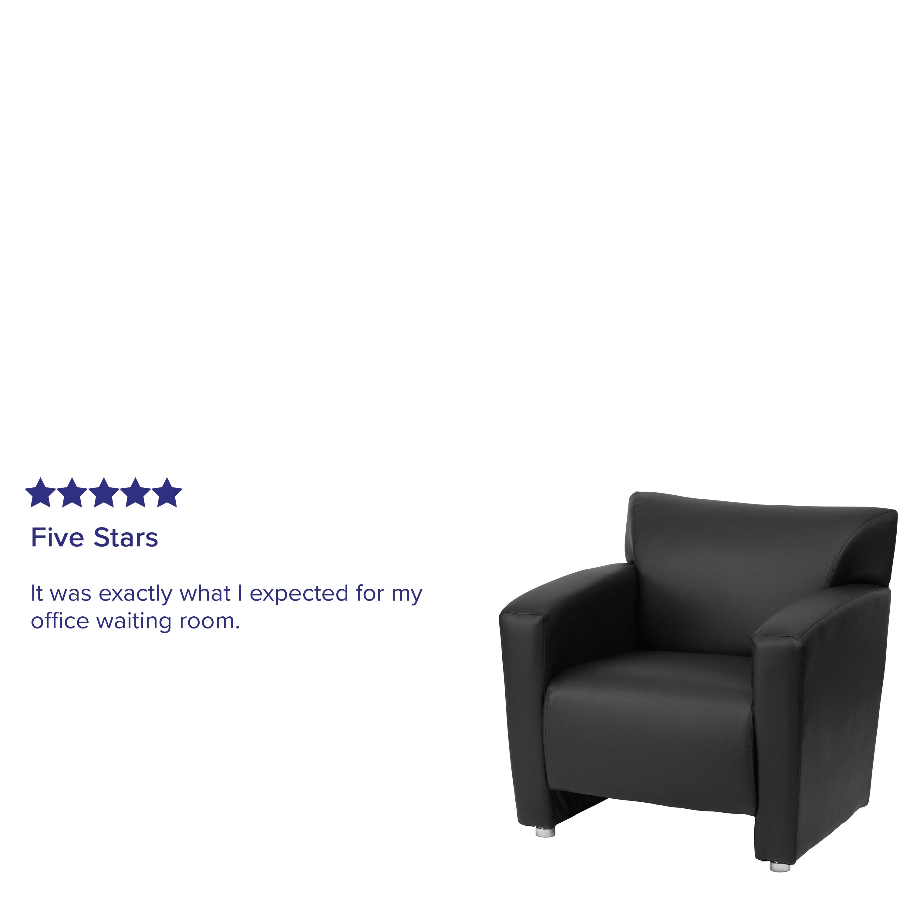 HERCULES Majesty Series Black LeatherSoft Chair