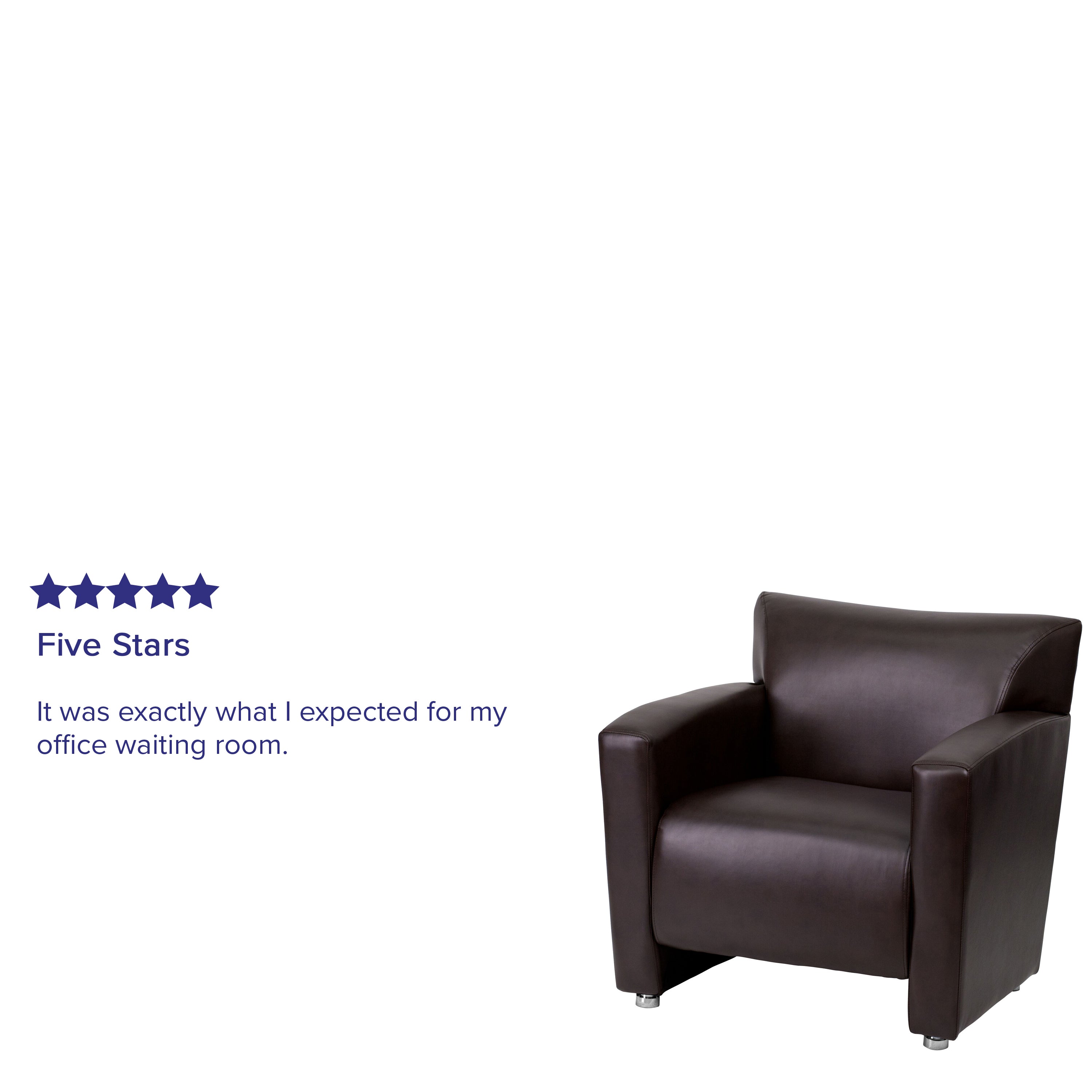 HERCULES Majesty Series Brown LeatherSoft Chair