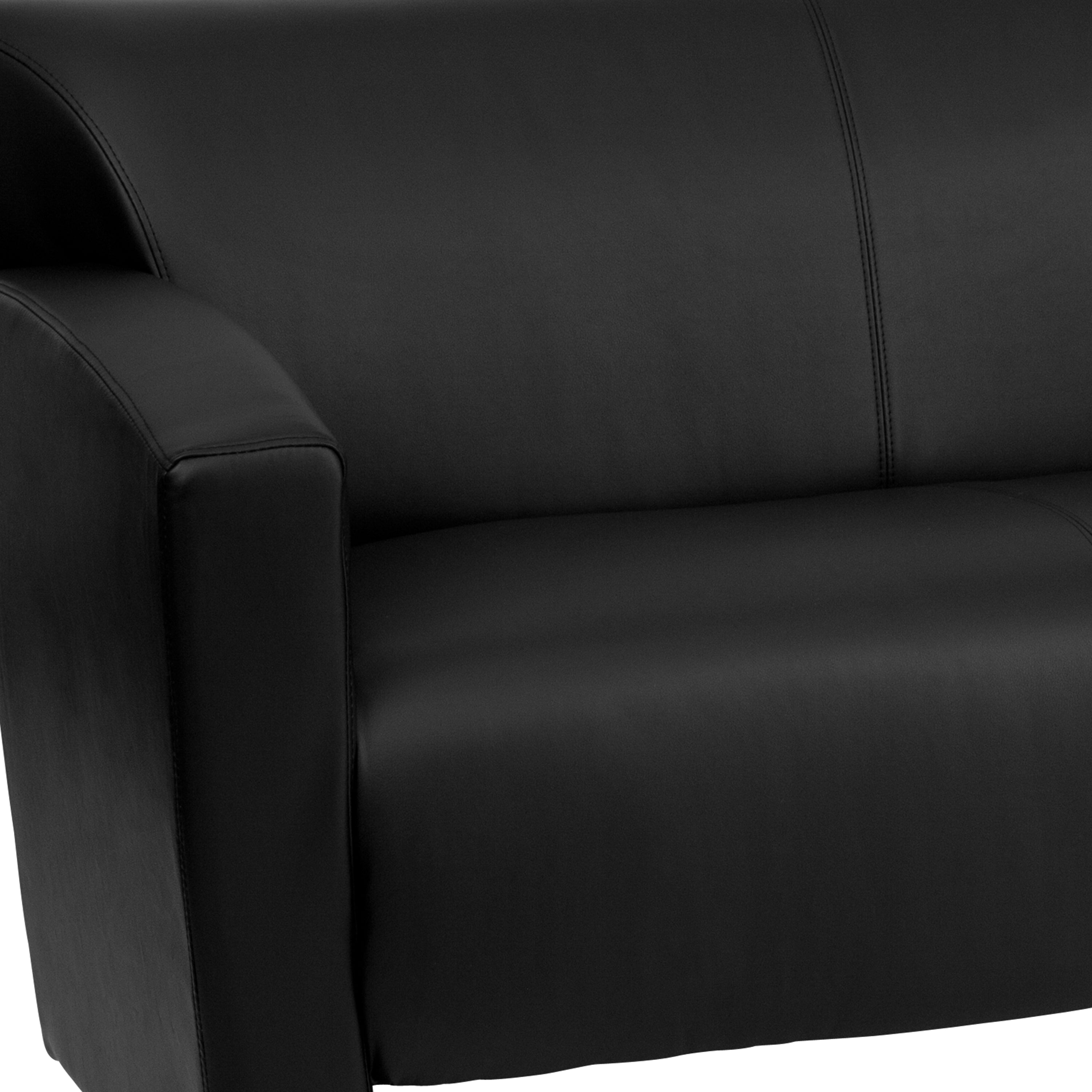 HERCULES Majesty Series Black LeatherSoft Loveseat