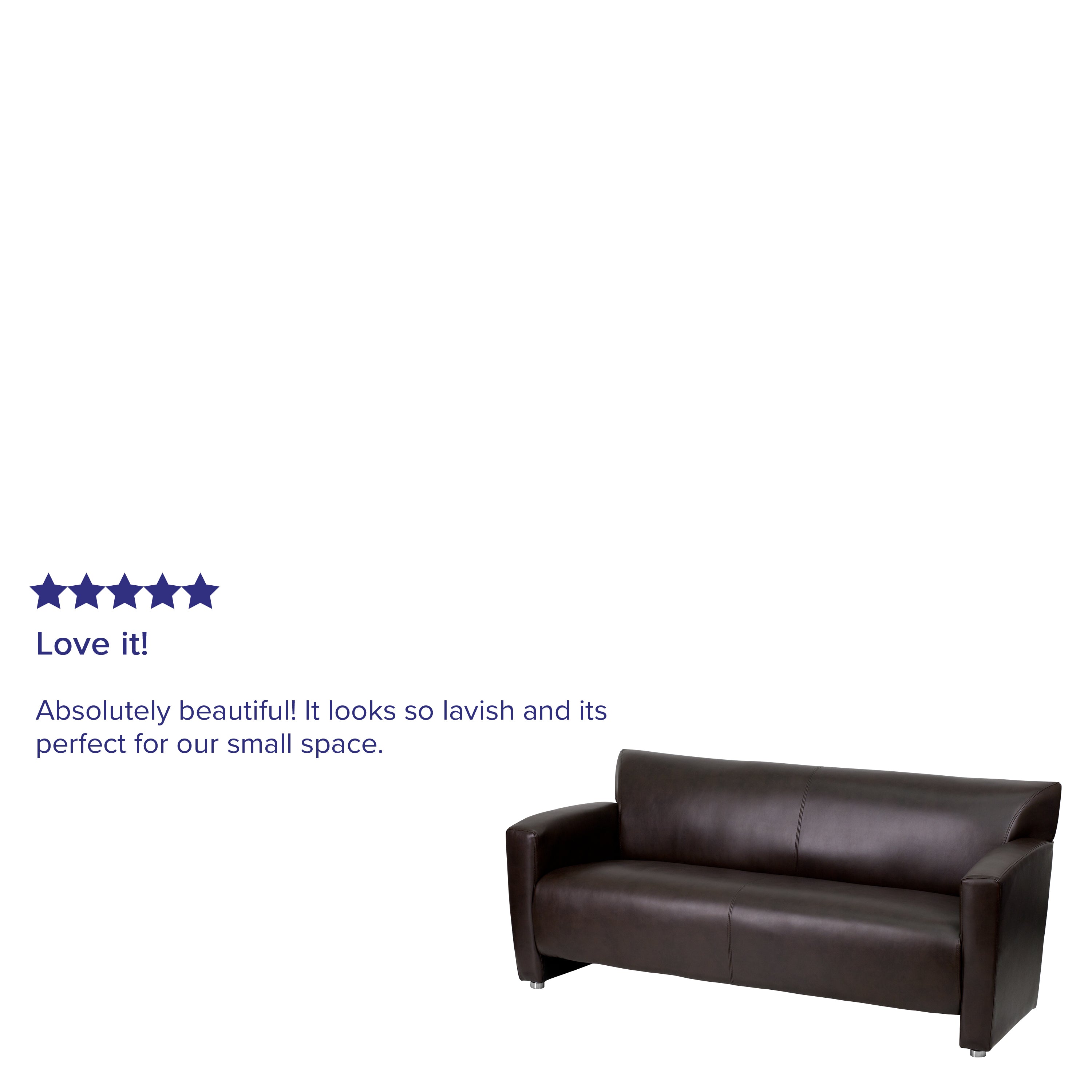 HERCULES Majesty Series Brown LeatherSoft Sofa