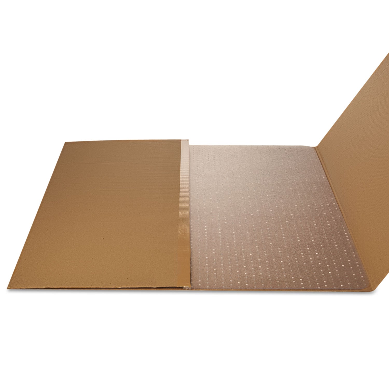 Deflecto EconoMat Chair Mat - Carpeted Floor - 53" Length x 45" Width x 0.063" Thickness - Rectangular - Polycarbonate - Clear - 1 Each